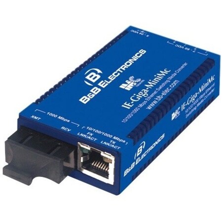 B+B Smartworx Ie-Giga-Minimc, Tx/Sslx-Sm1550-Sc (1550Xmt/1310Rcv) (No Ac Adapter) 854-18836